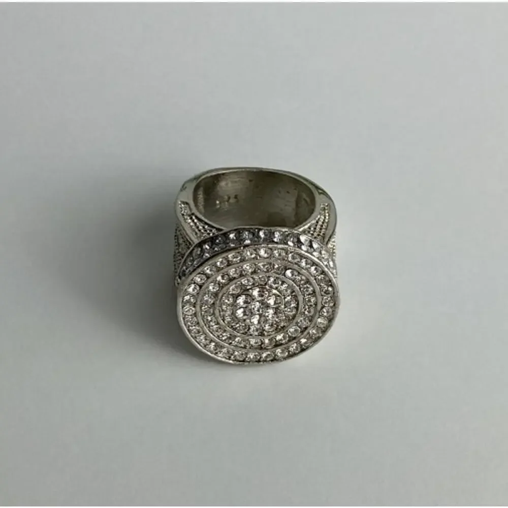 925 Sterling Silver CZ Ring Size 6.5